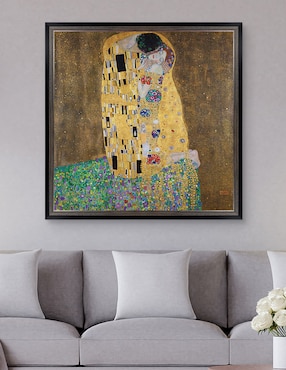 Cuadro decorativo El beso de Gustav Klimt técnica mixta Cuadros Jr