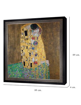 Cuadro decorativo El beso de Gustav Klimt técnica mixta Cuadros Jr