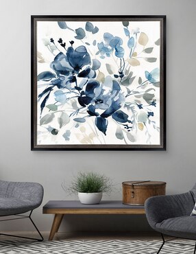 Cuadro decorativo Jardín índigo II de Carol Robinson técnica mixta Cuadros Jr