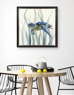 Cuadro decorativo Tortuga en pasto marino II de Nan técnica mixta Cuadros Jr