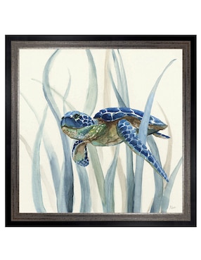 Cuadro decorativo Tortuga en pasto marino II de Nan técnica mixta Cuadros Jr