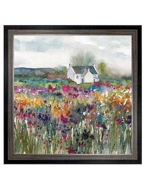 Cuadro decorativo Cabaña de flores silvestres de Carol Robinson técnica mixta Cuadros Jr