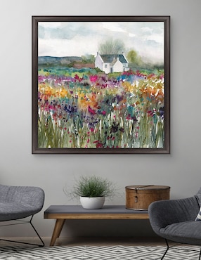 Cuadro decorativo Cabaña de flores silvestres de Carol Robinson técnica mixta Cuadros Jr