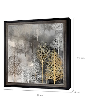 Cuadro decorativo Árbol invernal de Heather Hayes técnica mixta Cuadros Jr