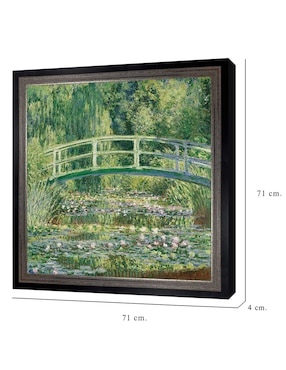 Cuadro decorativo Monet – Puente japonés de nenúfares de Portfolio Arts Group técnica mixta Cuadros Jr