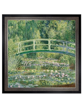 Cuadro decorativo Monet – Puente japonés de nenúfares de Portfolio Arts Group técnica mixta Cuadros Jr
