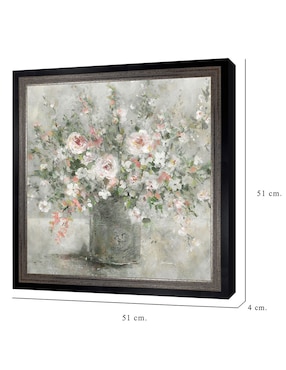 Cuadro decorativo Encanto Floral de Carol Robinson técnica mixta Cuadros Jr