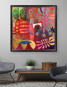 Cuadro decorativo Geometrías del alma africana de Nikki Chu técnica mixta Cuadros Jr