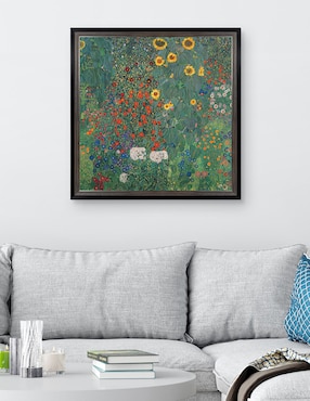 Cuadro decorativo Jardín con girasoles de Gustav Klimt técnica mixta Cuadros Jr