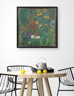 Cuadro decorativo Jardín con girasoles de Gustav Klimt técnica mixta Cuadros Jr