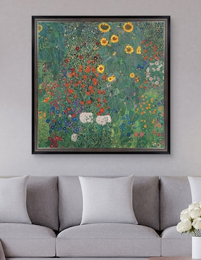 Cuadro decorativo Jardín con girasoles de Gustav Klimt técnica mixta Cuadros Jr