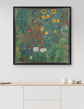 Cuadro decorativo Jardín con girasoles de Gustav Klimt técnica mixta Cuadros Jr