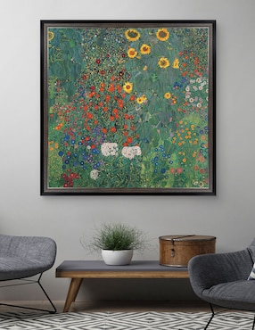 Cuadro decorativo Jardín con girasoles de Gustav Klimt técnica mixta Cuadros Jr