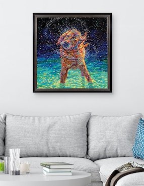 Cuadro decorativo Nado a la luz de la luna de Iris Scott técnica mixta Cuadros Jr