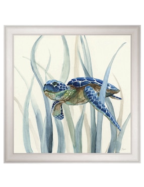 Cuadro decorativo Tortuga en pasto marino II de Nan técnica mixta Cuadros Jr