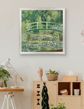 Cuadro decorativo Monet – Puente japonés de nenúfares de Portfolio Arts Group técnica mixta Cuadros Jr