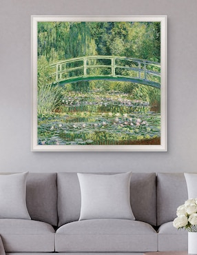 Cuadro decorativo Monet – Puente japonés de nenúfares de Portfolio Arts Group técnica mixta Cuadros Jr