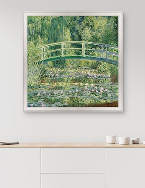 Cuadro decorativo Monet – Puente japonés de nenúfares de Portfolio Arts Group técnica mixta Cuadros Jr