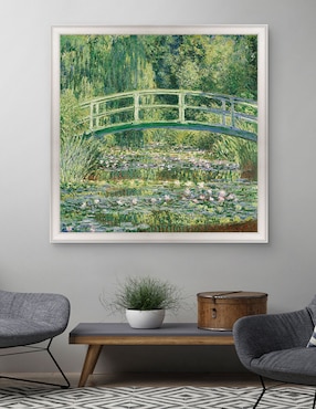 Cuadro decorativo Monet – Puente japonés de nenúfares de Portfolio Arts Group técnica mixta Cuadros Jr
