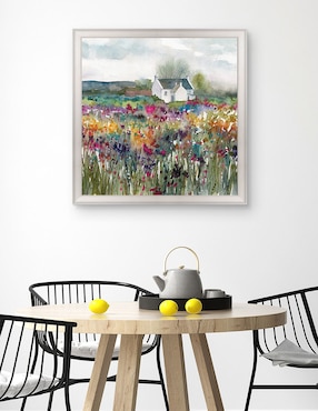 Cuadro decorativo Cabaña de flores silvestres de Carol Robinson técnica mixta Cuadros Jr