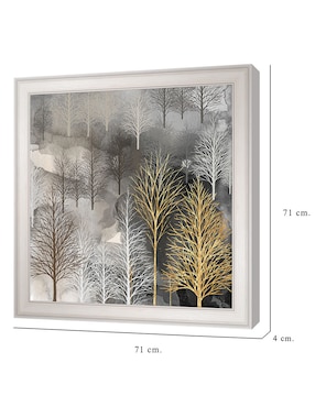 Cuadro decorativo Árbol invernal de Heather Hayes técnica mixta Cuadros Jr