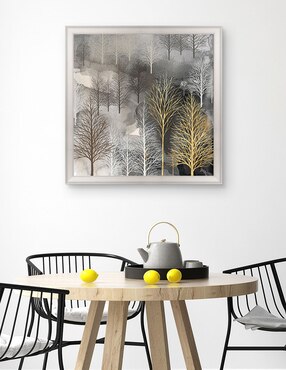 Cuadro decorativo Árbol invernal de Heather Hayes técnica mixta Cuadros Jr