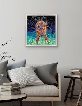Cuadro decorativo Nado a la luz de la luna de Iris Scott técnica mixta Cuadros Jr