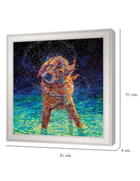 Cuadro decorativo Nado a la luz de la luna de Iris Scott técnica mixta Cuadros Jr