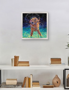 Cuadro decorativo Nado a la luz de la luna de Iris Scott técnica mixta Cuadros Jr