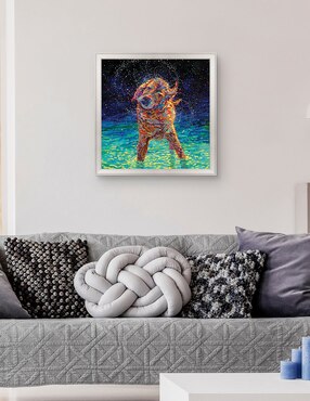 Cuadro decorativo Nado a la luz de la luna de Iris Scott técnica mixta Cuadros Jr