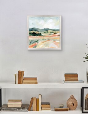 Cuadro decorativo Paisaje bermellón I de Katrina Pete técnica mixta Cuadros Jr