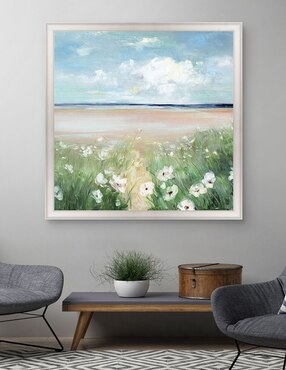 Cuadro decorativo Flores silvestres oceánicas de Sally Swatland técnica mixta Cuadros Jr