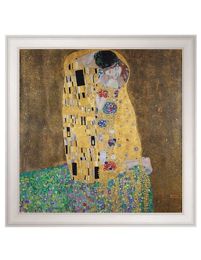 Cuadro decorativo El beso de Gustav Klimt técnica mixta Cuadros Jr