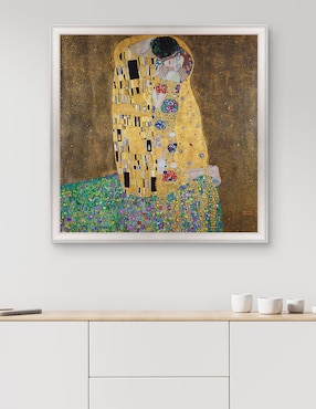 Cuadro decorativo El beso de Gustav Klimt técnica mixta Cuadros Jr