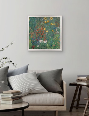 Cuadro decorativo Jardín con girasoles de Gustav Klimt técnica mixta Cuadros Jr
