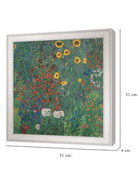 Cuadro decorativo Jardín con girasoles de Gustav Klimt técnica mixta Cuadros Jr