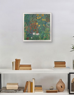 Cuadro decorativo Jardín con girasoles de Gustav Klimt técnica mixta Cuadros Jr
