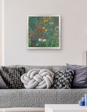 Cuadro decorativo Jardín con girasoles de Gustav Klimt técnica mixta Cuadros Jr