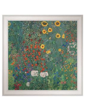 Cuadro decorativo Jardín con girasoles de Gustav Klimt técnica mixta Cuadros Jr