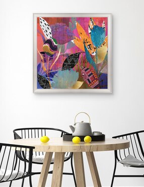 Cuadro decorativo Poder floral de Nikki Chu técnica mixta Cuadros Jr