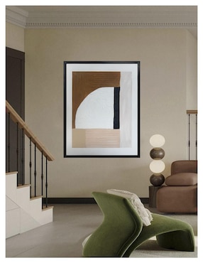 Pintura Intervencion II técnica acrílico Jackies Mirrors minimalista