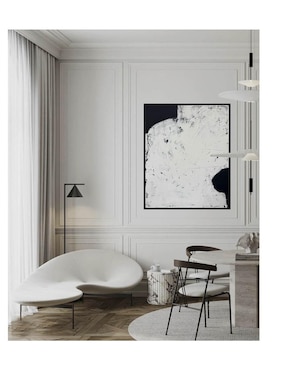 Pintura Blacky I técnica acrílico Jackies Mirrors Minimalista