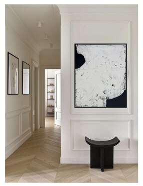 Pintura Blacky I técnica acrílico Jackies Mirrors Minimalista
