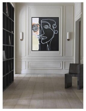 Pintura Mirroronthewall técnica acrílico Jackies Mirrors Minimalista