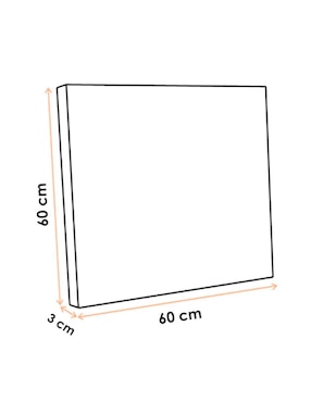 Cuadro decorativo Canvas Art MX Unicornio en Arcoíris