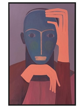 Pintura Overthinking técnica acrílico Jackies Mirrors Rostros