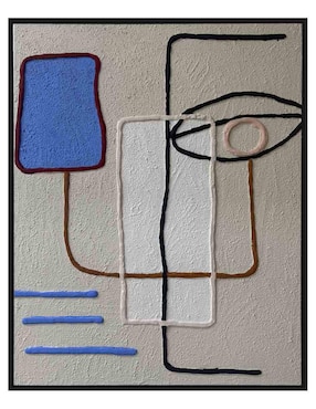 Pintura Tiktak técnica mixta Jackies Mirrors Minimalista