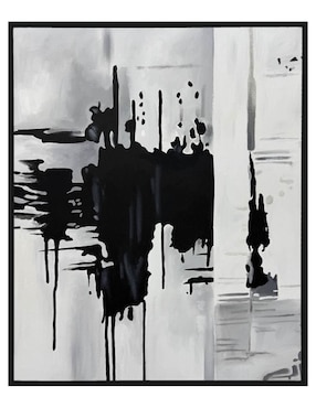 Pintura Blacky III técnica acrílico Jackies Mirrors Minimalista