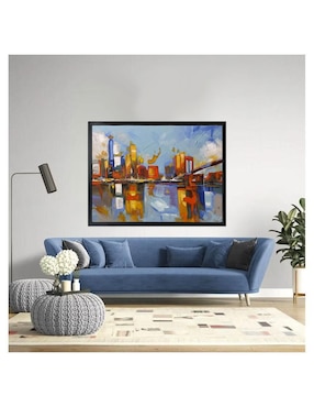 Pintura City II técnica acrílico Jackies Mirrors Ciudades