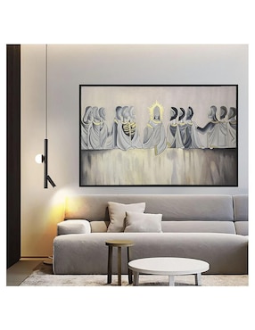 Pintura Última Cena técnica mixta Jackies Mirrors Religiosos